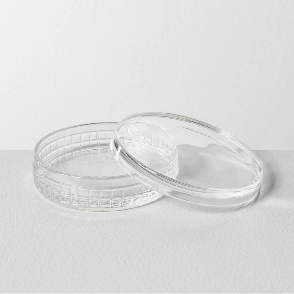 Hearth & Hand - Glass Storage Dish with Lid Size Large - Picture 2 of 3